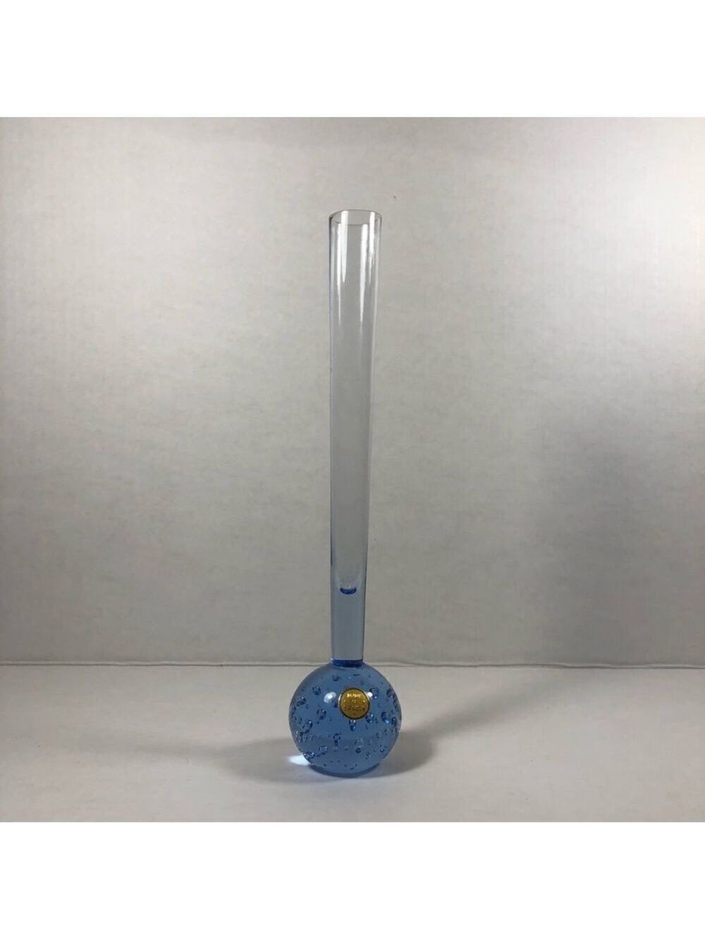 𝅺vintage Sweden glass bubble bud vase